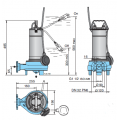 Pompe Eau Submersible Dilaceratrice Eau Usee CALPEDA GQG6-25 1,5kW