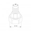 Jeu de 2 raccords-unions G1" 1/2 RP1 pour circulateurs GRUNDFOS