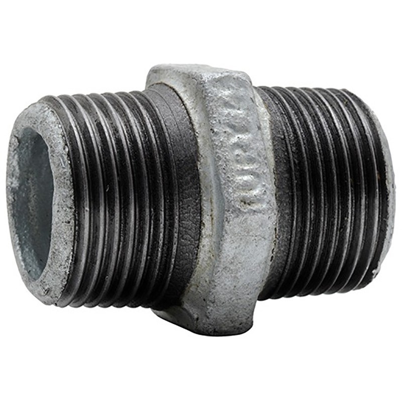 Raccord à visser fonte galvanisé Mamelon MM 4" ou 102 x 114