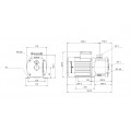 Dimensions de la pompe CM 5-6 O-R-I-E-AQQE C1-A-A-N