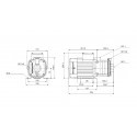 Dimensions de la pompe CM 3-3 A-R-A-E-AVBE C1-A-A-N