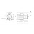 Dimensions de la pompe CM 3-3 A-R-A-E-AVBE C1-A-A-N