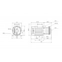 Dimensions de la pompe CM 3-4 A-R-A-E-AVBE C1-A-A-N