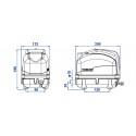 Dimensions du compresseur à air XP-80