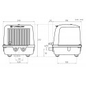 Encombrement compresseur DUO 80