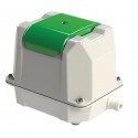 Compresseur Secoh JDK‑S‑200, simple corps, sortie Ø 26 mm, LED de défaut et protection thermique visibles.