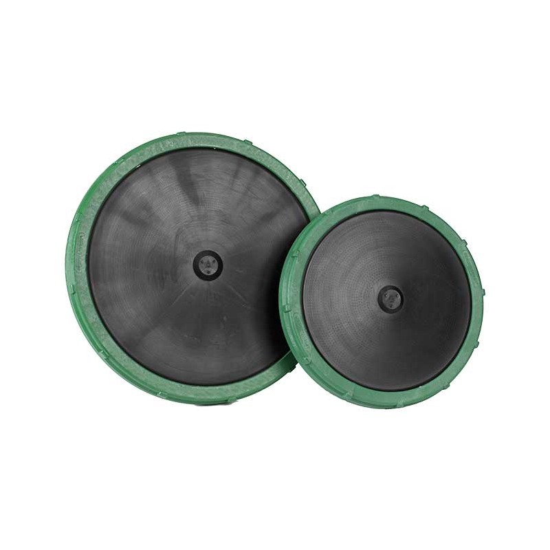 Disque diffuseur fines bulles 270 mm, membrane EPDM, support ABS et clapet antiretour visibles.