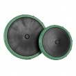 Disque diffuseur fines bulles 340 mm, membrane EPDM, support ABS renforcé, clapet antiretour visible.