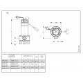 Dimensions précises de la pompe Flygt DXVM 50‑7 – hauteur, largeur, refoulement.