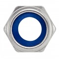 Écrou hexagonal indesserrable inox A4 bague nylon DIN 985 M16