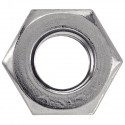 Vue du dessus Écrou hexagonal inox
