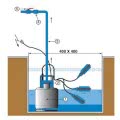Pompe vide cave SXVM 3 Flygt monophasée avec flotteur