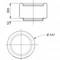 Rehausse 300 mm pour station de relevage PRCE / Micro 5 / Micro 7 FLYGT