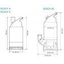 Plan encombrement et dimensions pompes Ready Flygt