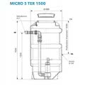 Station de relevage MICRO 5 TER 1502 DXVM 35-5 FLYGT