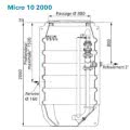 Station de relevage MICRO 10 2000 DX 3069 HT 251 Tri FLYGT