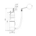 Taille et encombrement pompe SBA Grundfos