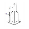 Support potence horizontal Flygt 320-600 kg