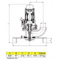 plan encombrement turbiflot DG415 Flygt