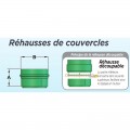 Rehausse 490 mm pour cuve et récupérateur eau de pluie PLASTEAU