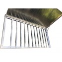 Trappe aluminium sur cadre 1000x1000 avec grille antichute