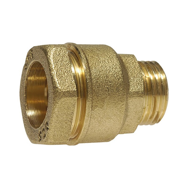 Raccord cranté femelle 2''1/2 BSP - male cannelé droit 63mm