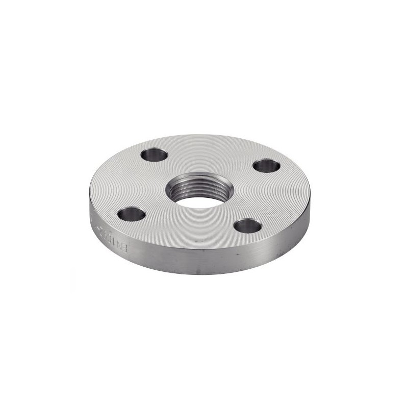 Bride plate INOX 304 DN100 taraudage 4"