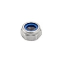 Écrou hexagonal indesserrable inox A4 bague nylon DIN985 M16 (à l'unité)