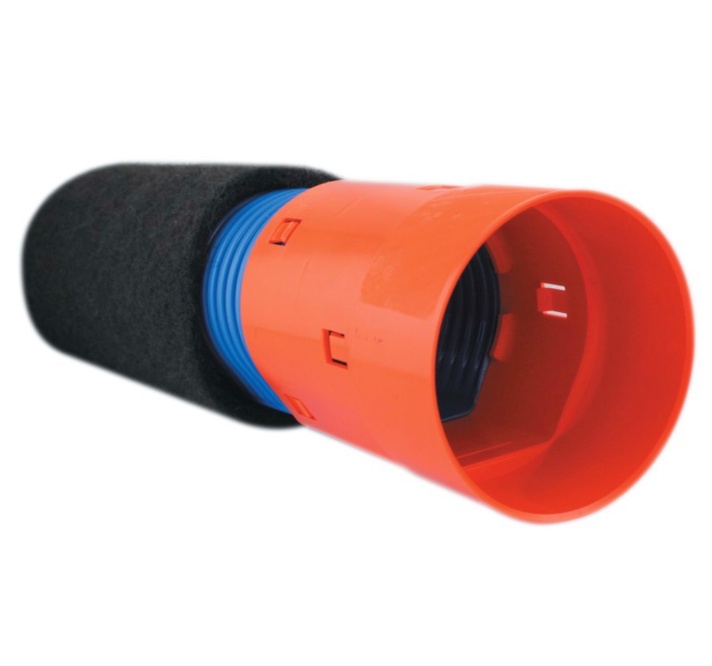 Drain rigide enrobé CR4 Batifibre Ø90 longueur 2m