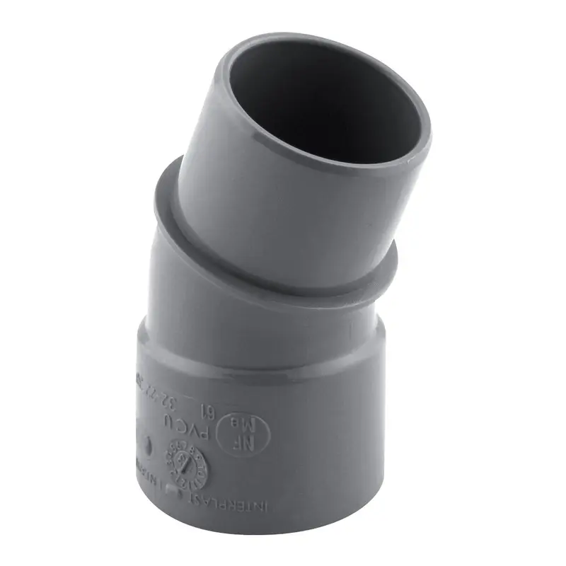 Coude PVC EVACUATION 20° MF D100