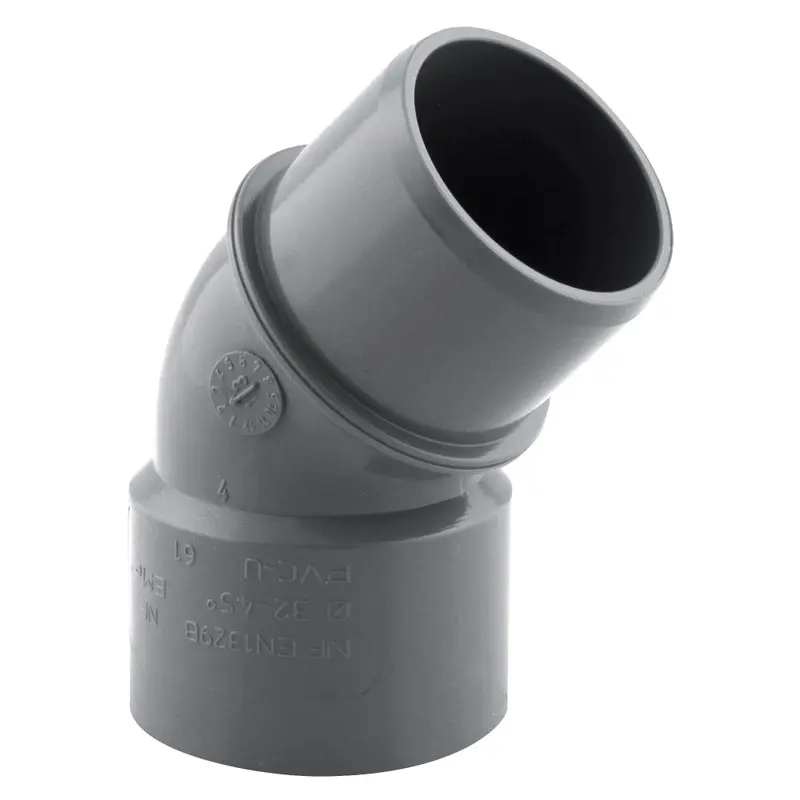 Coude PVC EVACUATION 45° MF D100
