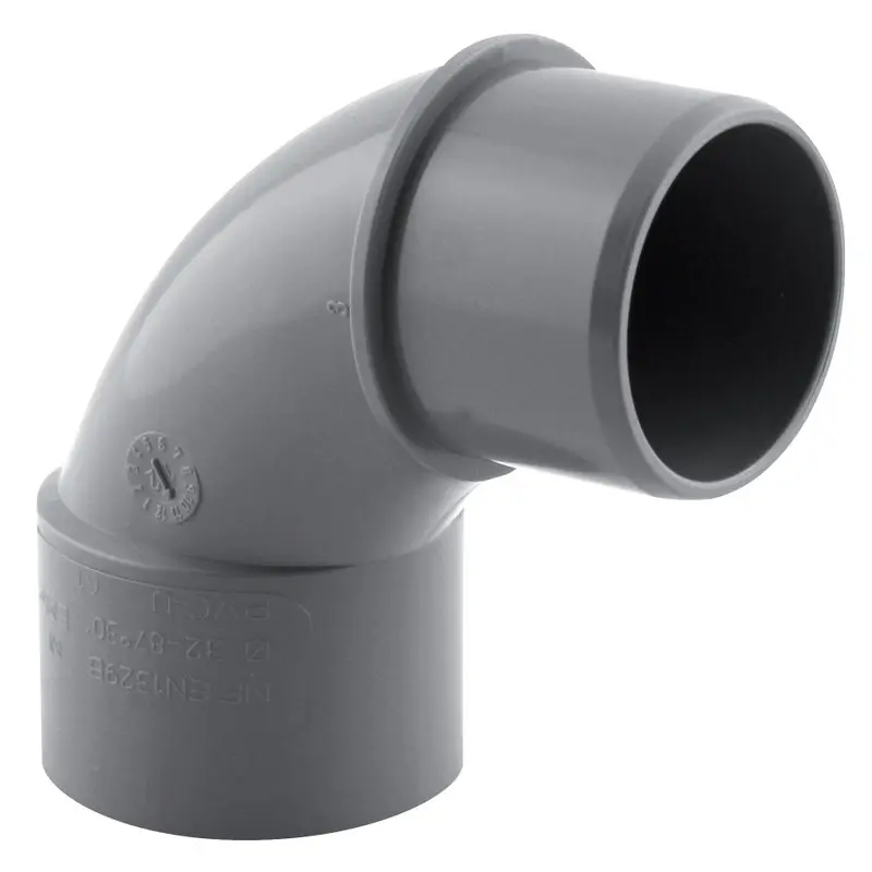 Coude PVC EVACUATION 90 MF D100