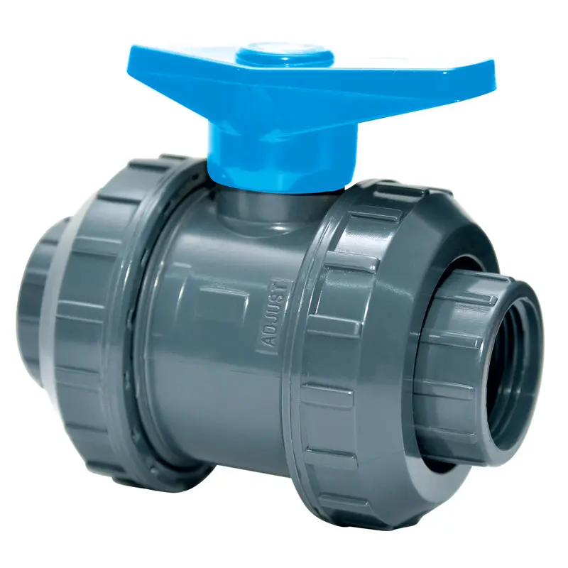 Vanne douPN16 DN50ble PVC à coller femelle 