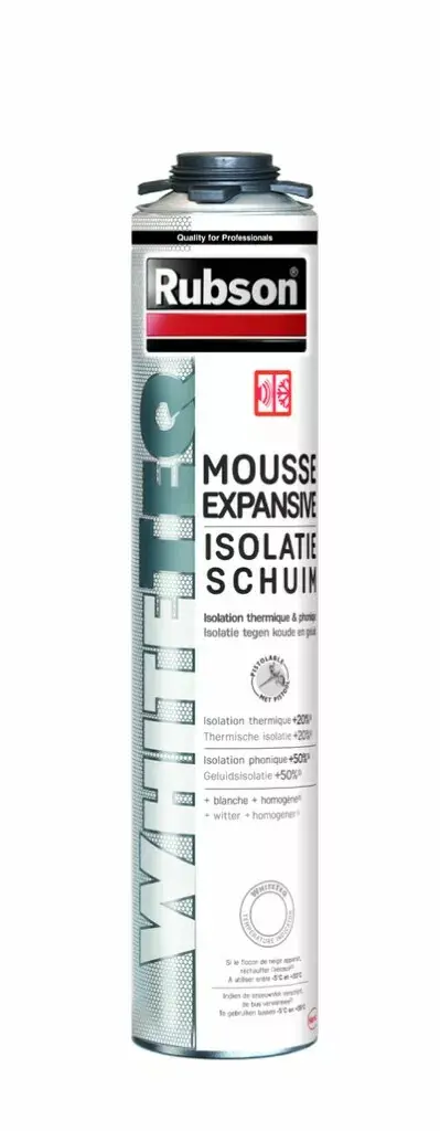 Mousse PU aérosol pistolable isolation et calfeutrage 750 ml
