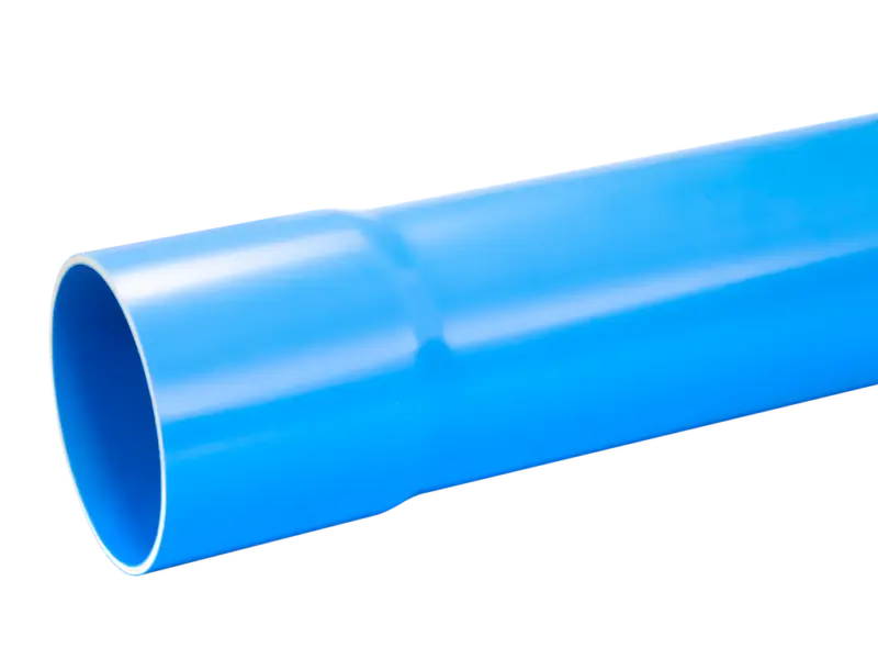 Tuyau évacuation Ø100 CR8 Bleu barre de 4m