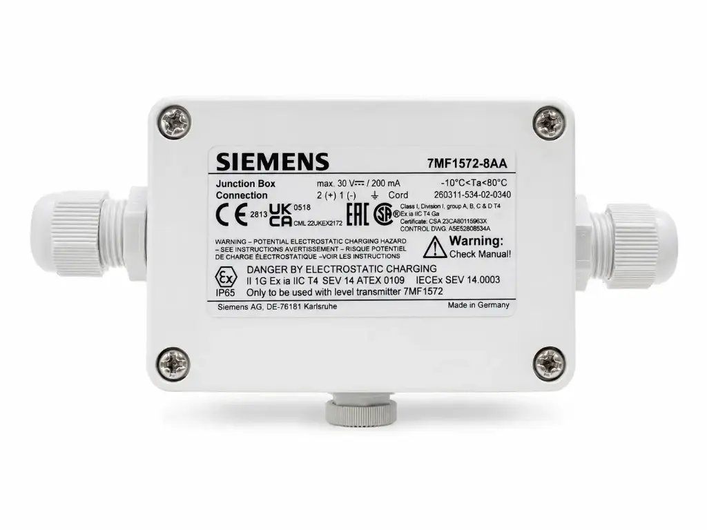 Boite de jonction pour raccordement de sonde piezo LH100 avec ventilation indice de protection IP65 