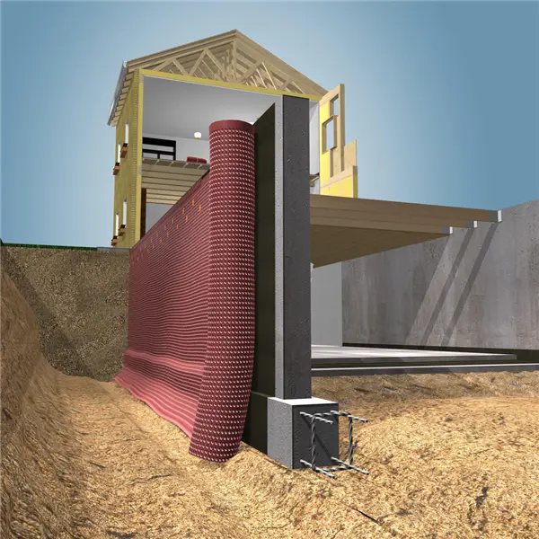 Membrane de fondation et soubassement Rouleau 20m x 1m