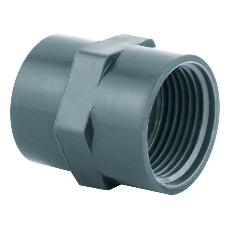 Manchon PVC pression taraudé Ø 1" 1/2