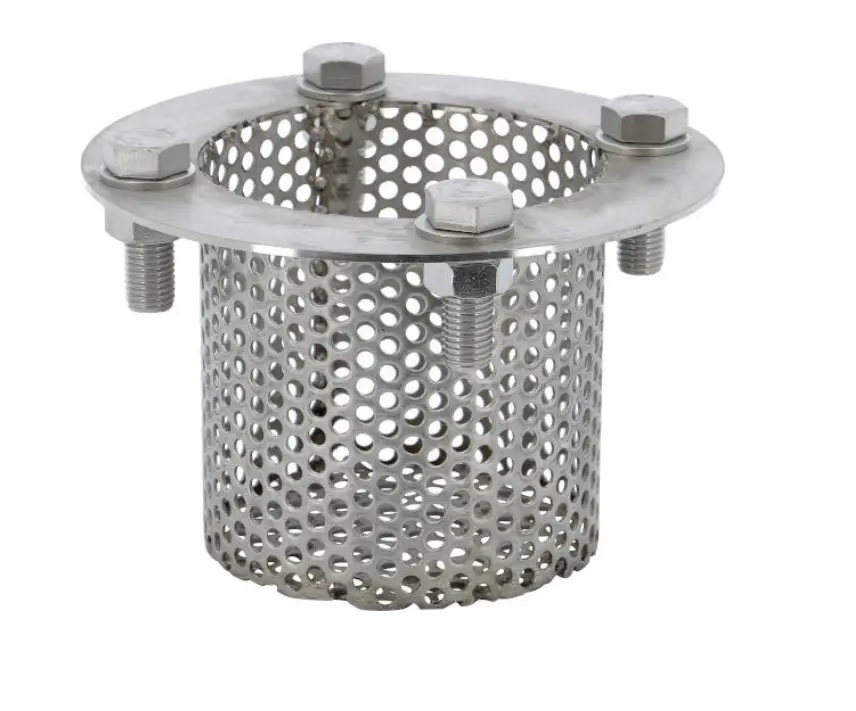 Crépine seule inox 304 sur bride PN10/16 DN80