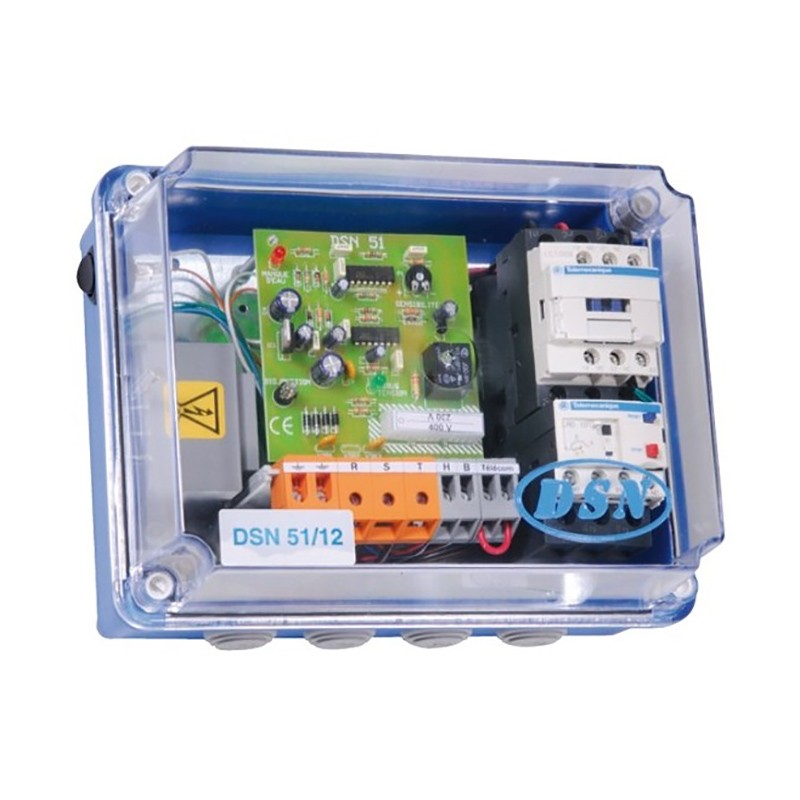 Coffret de protection moteur et surveillance de niveau pour 1 électrode DSN 51/12T JETLY