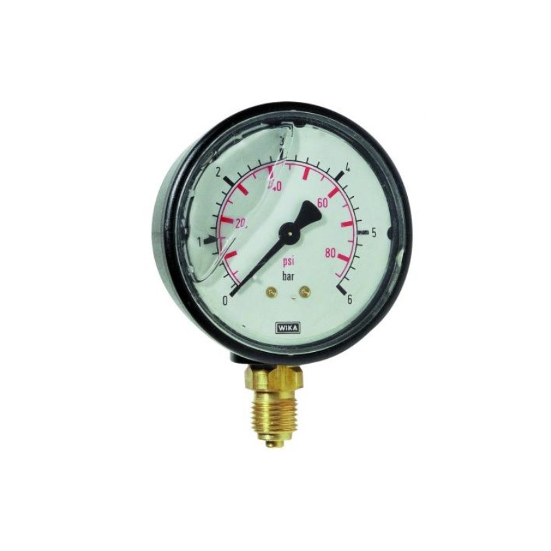 Manomètre ABS /laiton radial glycérine 0-6 bars D63