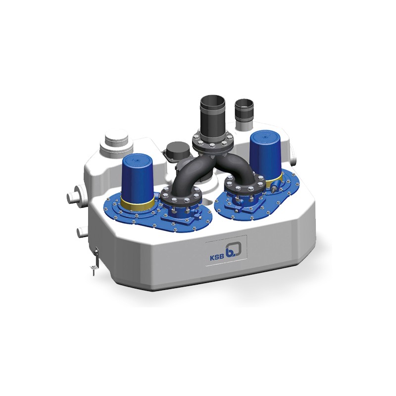 Station de relevage Mini-Compacta UZ1.150D 2 pompes triphasées KSB