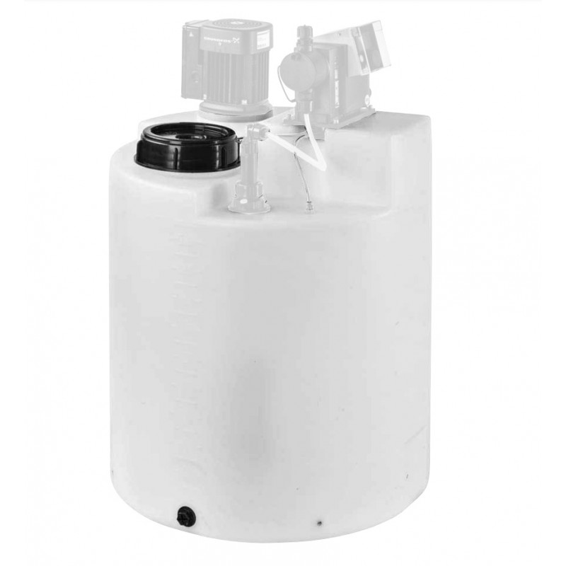 Réservoir 60L en PE transparent pour produits chimiques GRUNDFOS