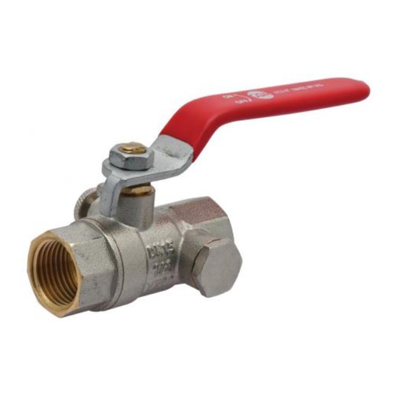 Robinet à boisseau sphérique ACS FF 1" 1/4 ou 33 x 42 avec purge