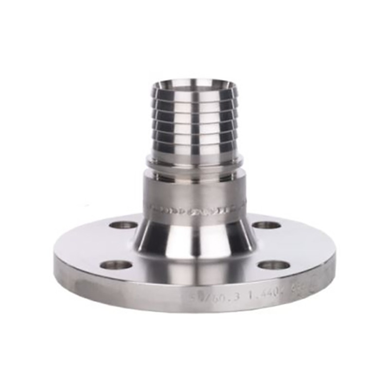 Raccord acier galvanisé bride DN150 - cannelé 150 mm