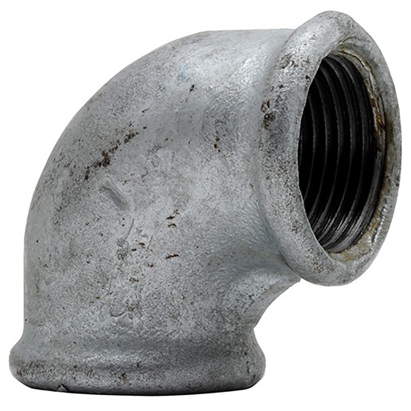 Coude fonte galvanisée 90° FF 33 x 42 ou 1" 1/4