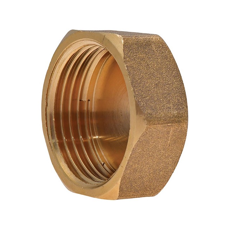 Raccord laiton à visser Bouchon F 1/2" ou 15 x 21