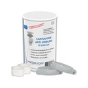 Filtre anti-odeurs fosse septique au charbon actif + colliers gris