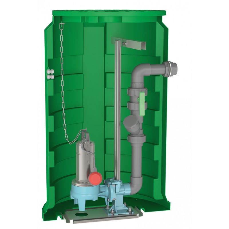 Poste de relevage CALIDOM 2400 GQV 50-8 CG PA CALPEDA