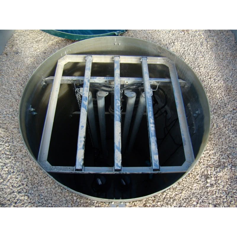 Grille anti-chute cadre inox 1200x1200